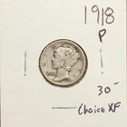 1918  Mercury Dime 10c Choice XF  #1