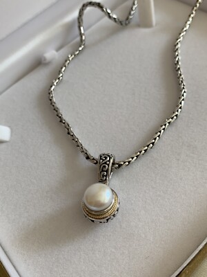 Effy Freshwater Pearl 925 Sterling Silver Necklace Women Pendant 600 Gift - Sterling Silver Pearl Pendant Necklace Effy Freshwater Pearl 925 Sterling Silver Necklace Women Pendant 600 Gift - Sterling Silver Pearl Pendant Necklace
