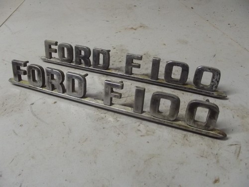 1953 - 1954 Ford F100 Sidehood Emblems F-100