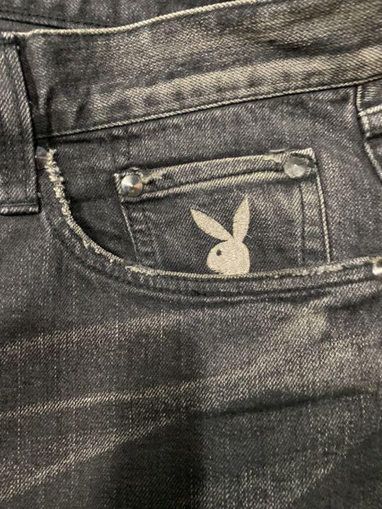 MASTERMIND JAPAN THEATER 8 PLAYBOY Skull Rabbit Denim Pants MASTERMIND JAPAN THEATER 8 PLAYBOY Skull Rabbit Denim Pants