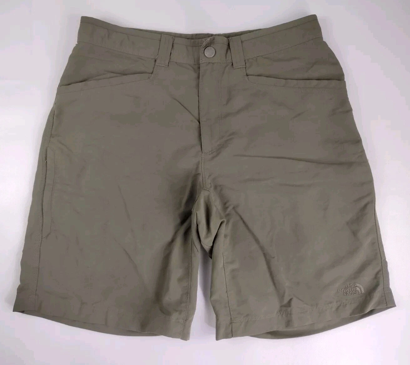 The North Face Cargo Shorts Paramount II Utility Nylon Hiking Size 32 Army Green