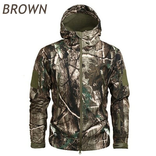 Lurker Shark Skin Softshell Mens Tactical Jacket Camouflage Waterproof Hood Coat - Picture 13 of 30