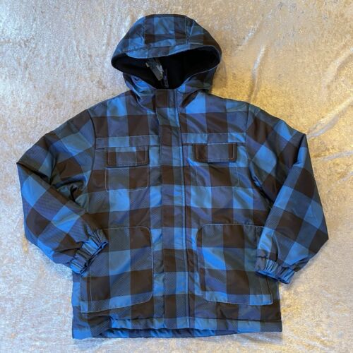 New Old Navy boys Hooded Jacket Fleece Lined winter Coat Size M 8