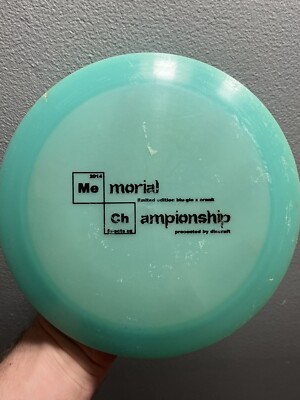 Discraft Memorial Championship Limited Edition Blu-Glo Z Crank Golf Disc 2014
