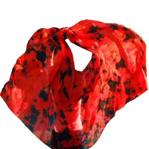 Belly Dance Veils 100% Silk Veils Handmade Gradual Color Veils - Imagen 27 de 47