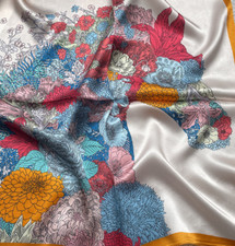 100 Mulberry Silk Scarf Women's Square 53X53CM fashion Printed shawl Scarf new