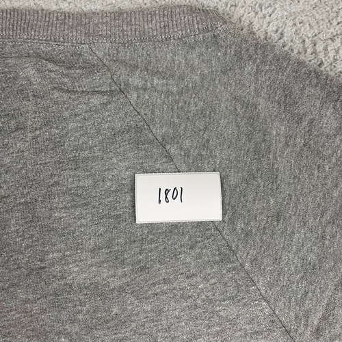 Hollister Womens Cropped Sweatshirt Gray Pullover Heathered Long Sleeve Crew M - Picture 9 of 9