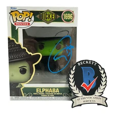 Cynthia Erivo Signed Autograph Wicked Funko Pop 1696 Beckett BAS Elphaba