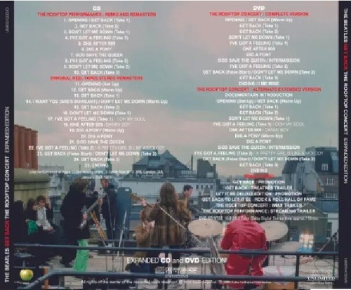 THE BEATLES / GET BACK: THE ROOFTOP CONCERT EXPANDED CD+DVD EDITION/Free Shippin - Picture 8 of 8