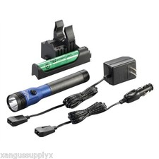 Streamlight BLUE DS Stinger LED HL FLASHLIGHT AC DC with Piggyback Charger