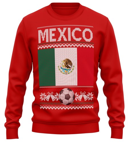 Mexico Ugly Christmas Sweatshirt Football World Xmas Gifts For Him Her Mexica... - Picture 6 of 13