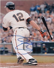 NATE SCHIERHOLTZ  SAN FRANCISCO GIANTS   ACTION SIGNED 8x10