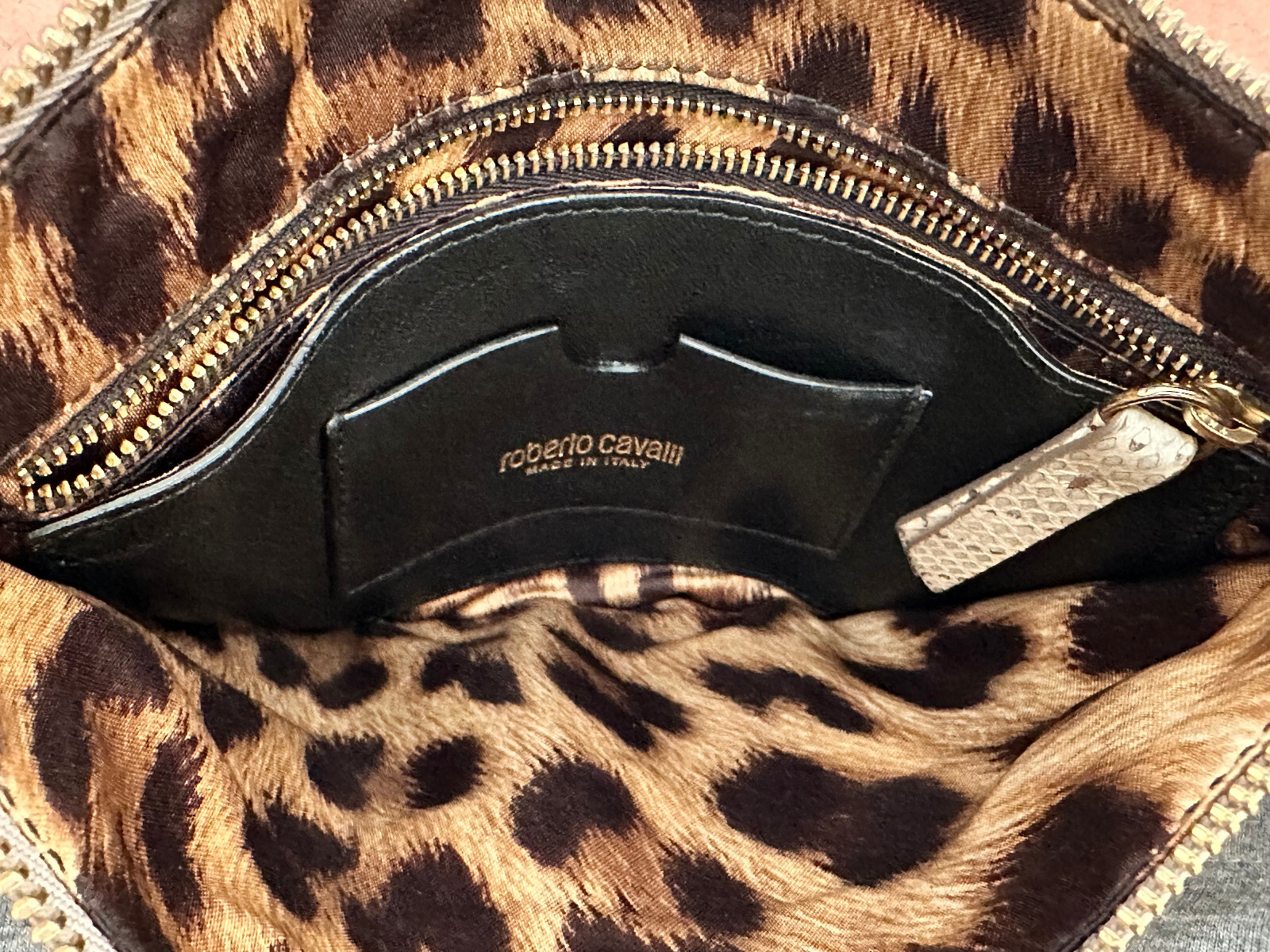 ROBERTO CAVALLI PYTHON SNAKE SKIN SHOULDER PURSE — image 10