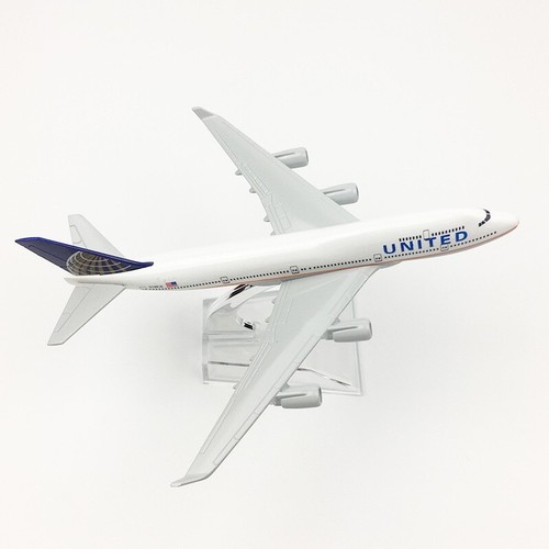 1/400 16cm Air UNITED 747 Airplane Diecast Aircraft Model Collection Toy w/Stand - Picture 2 of 5