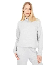 Splendid L62118 Womens Heather Grey Lena Mock Neck Super Soft Sweatshirt Size XS