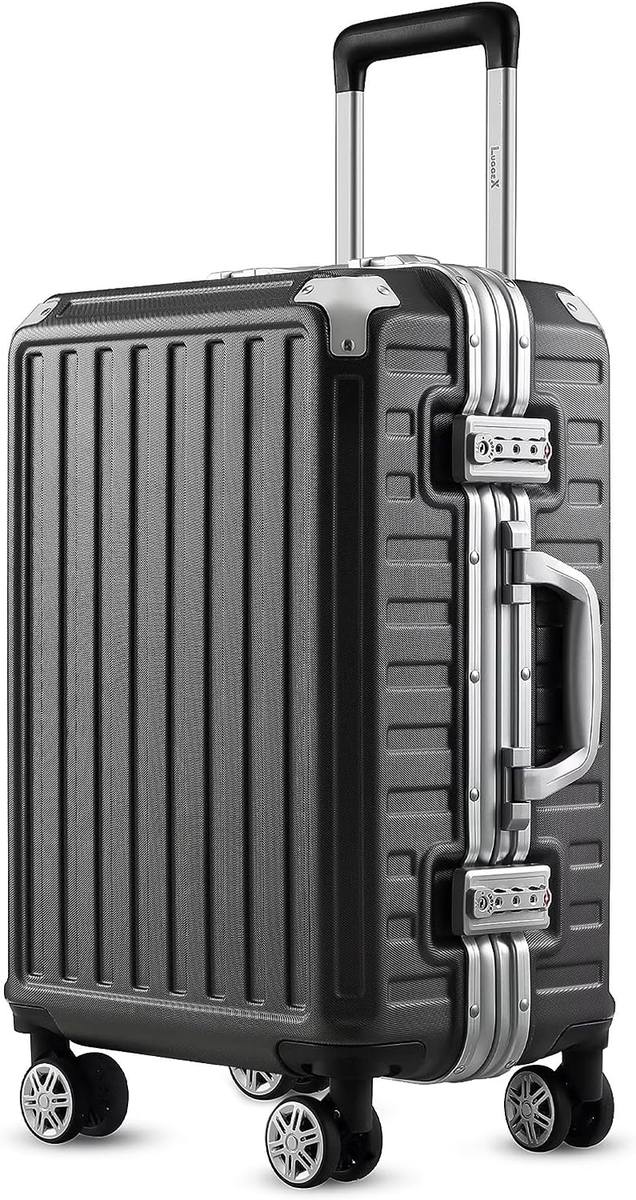 LUGGEX Hard Shell Carry on Luggage with Aluminum Frame - 100 LUGGEX Hard Shell Carry on Luggage with Aluminum Frame - 100