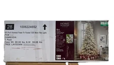 Home Accents Holiday 9ft Kenwood Fraser Fir Tree with Lights (NEW)
