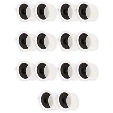 Theater Solutions TS65C Flush Mount Speakers with 6.5" Woofers Ceiling 7 Pairs