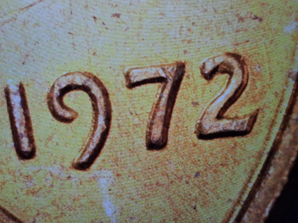 💎 1972 Lincoln Penny.  BU Red Cent. DDO & DDR Errors. BRILLIANT COIN🔥 - Image 3 of 4