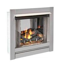 Duluth Forge 24,000 BTU Vent Free Stainless Steel Outdoor Gas Fireplace Inser...