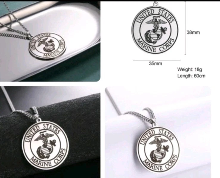 marine corps pendant products for sale | eBay