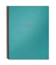 Rocketbook Fusion Smart Notebook, Seven Assorted Page Formats, Teal Cover