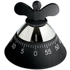 Alessi Michael Graves Mechanical Kitchen Timer Black