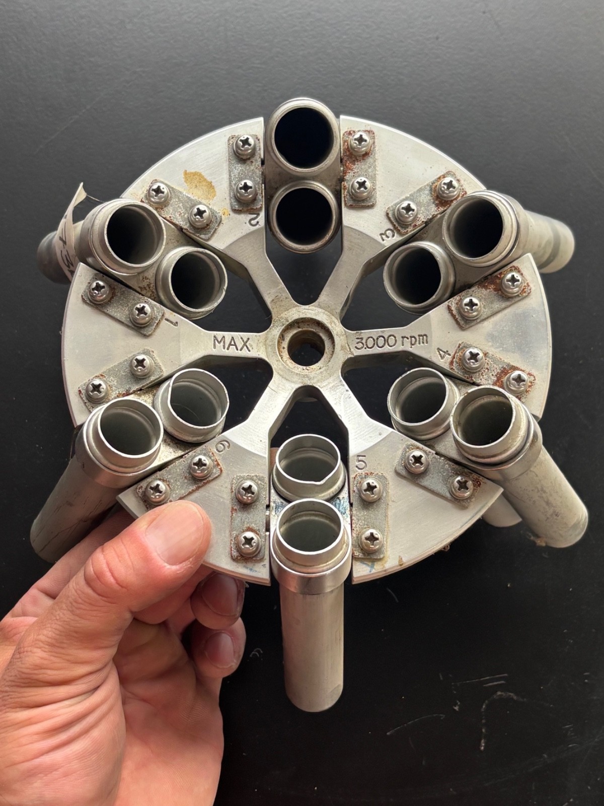 Western Science - Silencer [12-Space] Head, Swing-out Centrifuge Rotor w/ Tubes