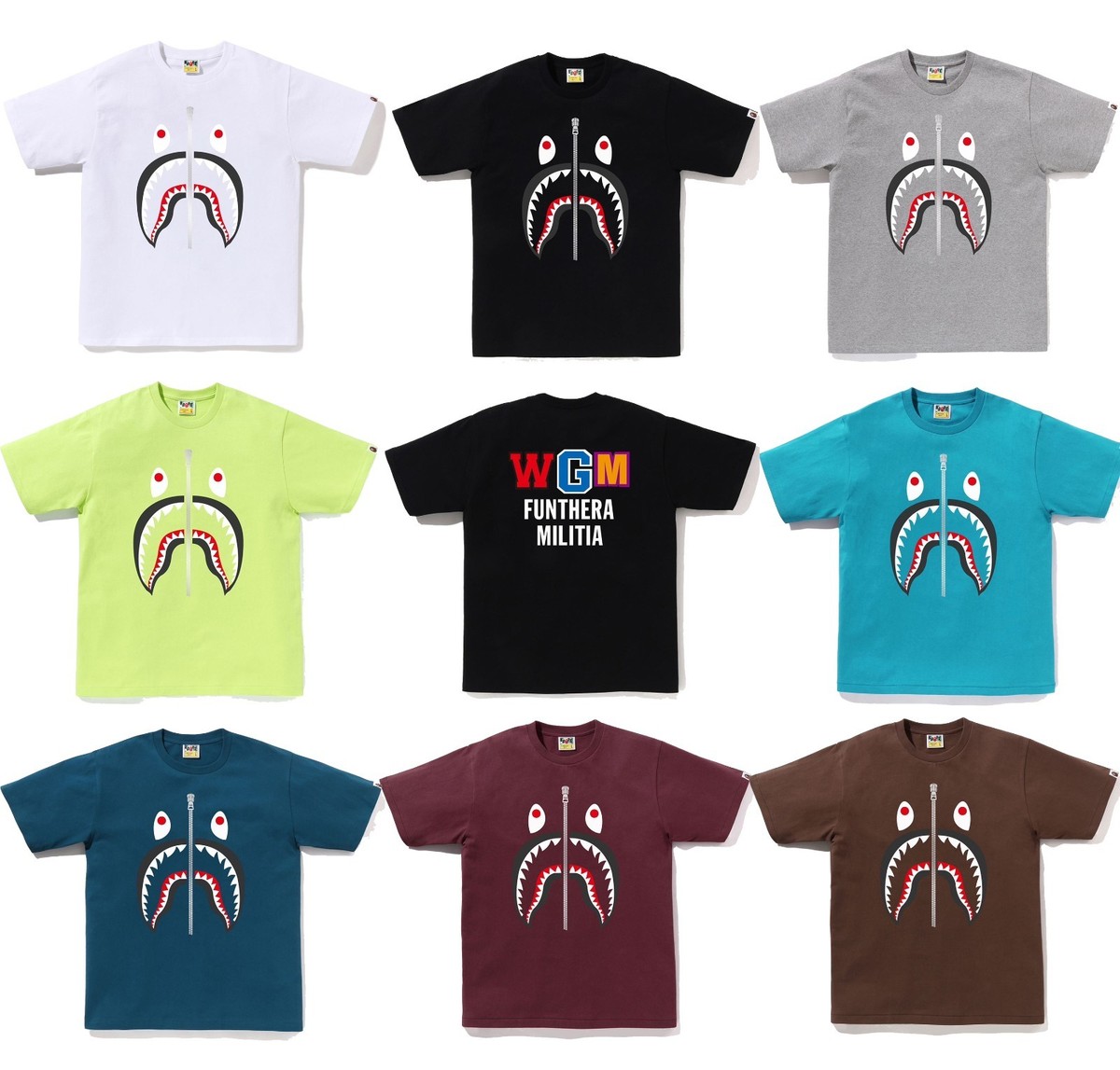 トップス A BATHING APE X READYMADE SHARK TEE A BATHING APE® Shark Tee | Bape official website – INT.BAPE.COM