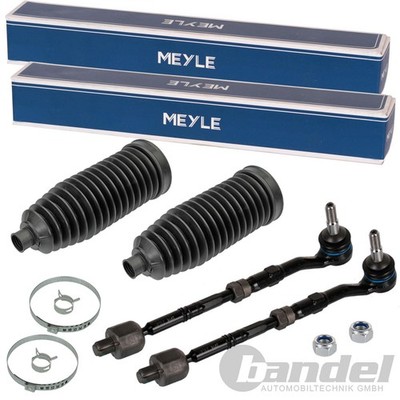 2x MEYLE SPURSTANGE KOMPLETT mit MANSCHETTE passend für BMW 5er E60 E61 6er E63