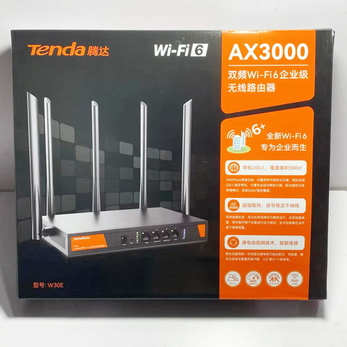 Tenda W30E AX3000 WiFi 6 Enterprise Router 3 WAN Mesh 200 Benutzer - Bild 7 von 8