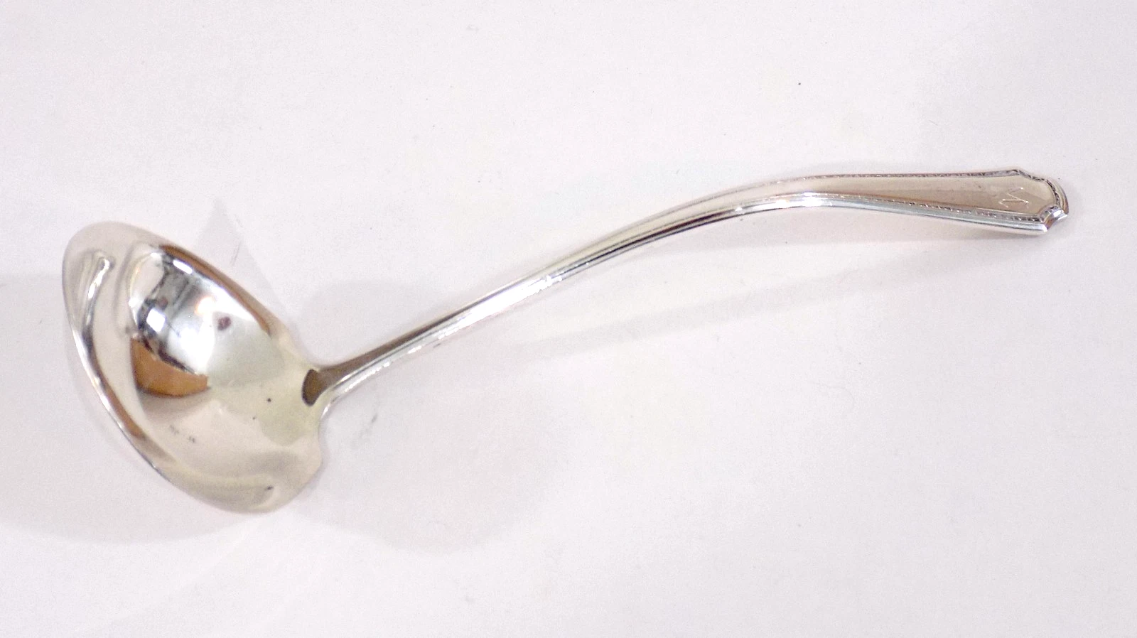 Towle Sterling Silver Gravy Cream Ladle Lady Constance Monogram "M" Antique