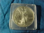 Uncirculated US Silver Coin-2002 AMERICAN EAGLE SILVER DOLLAR