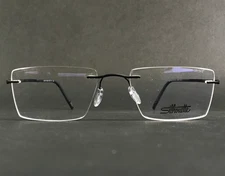 Silhouette Eyeglasses Frames 5540 DR 9040 Dynamics Contour Pure Black 54-19-140