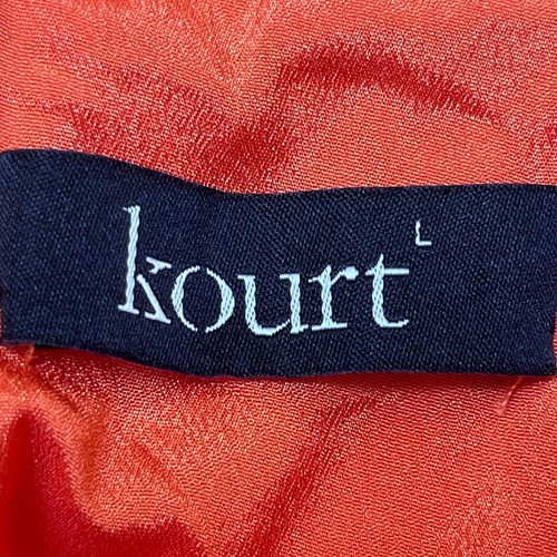 Kourt Orange Sleeveless Cut Out Summer Vacation Cruise Mini Dress - Size Large - Picture 3 of 6