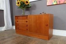 Vintage Retro Small Teak Mid Century Teak Sideboard Cabinet by Domino Mobler