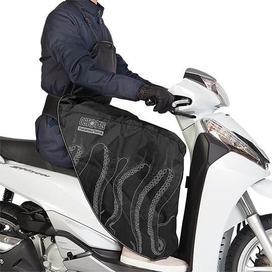 Couvre-jambe pilote universel Tucano Urbano Linuscud noir étanche pour scooter