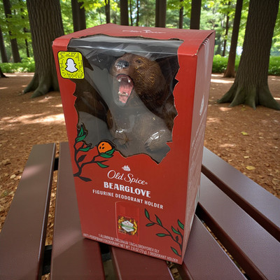 NEW Old Spice Bearglove Collectible Figurine Stick Deodorant Holder Sealed Box