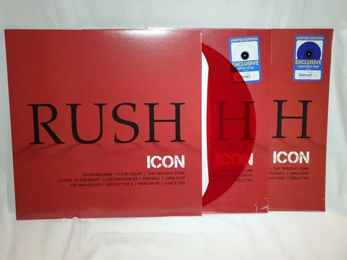 Rush ICON 3 LP Lot RED WHITE and BLUE New MINT Greatest Hits Album