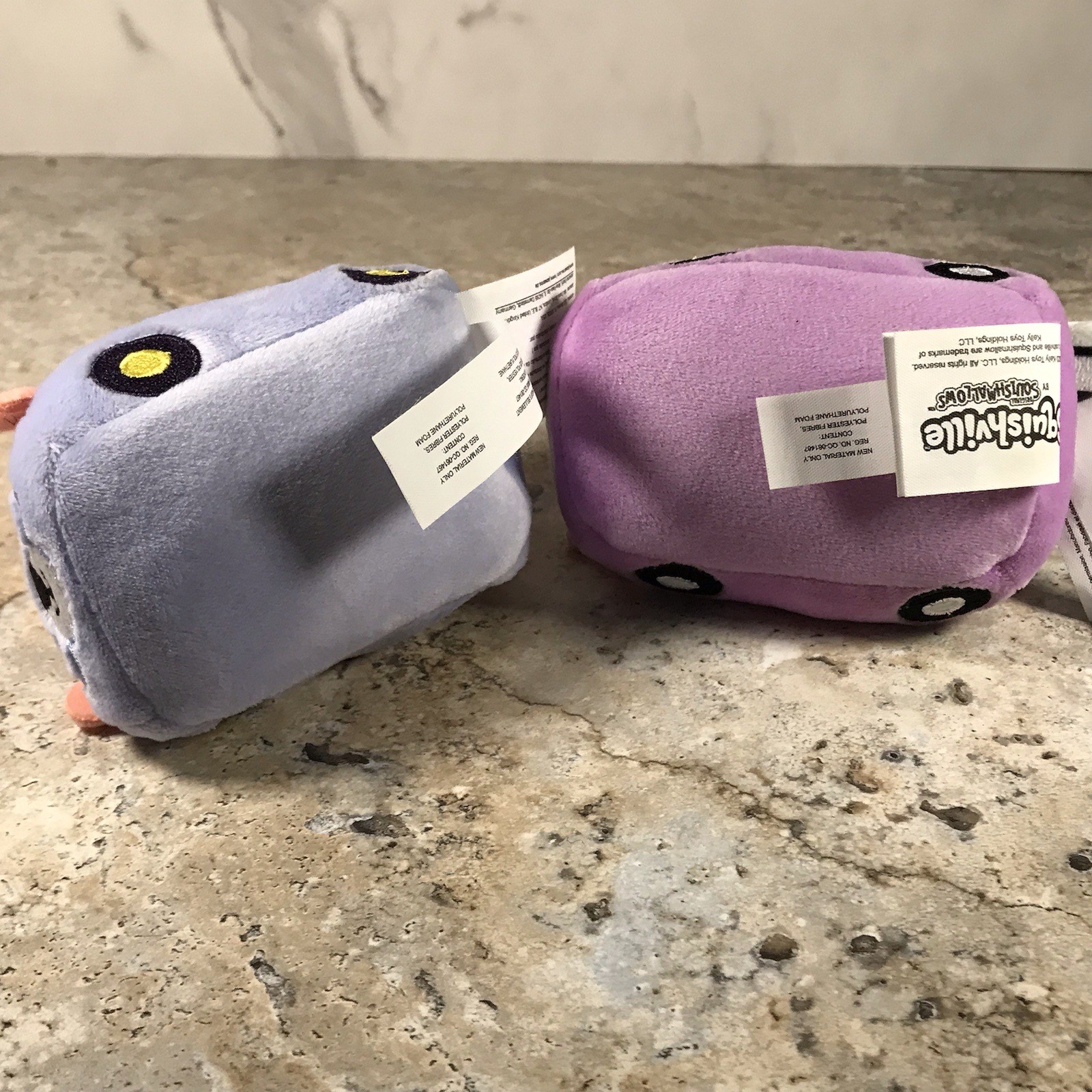 SQUISHMALLOW SQUISHVILLE PLUSH VEHICLE LOT - ZEBRA & FOX - CIRCA 2020