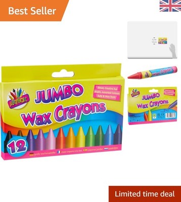 Bright & Bold Jumbo Buntstift Set - 12 ungiftige Farben für junge Künstler