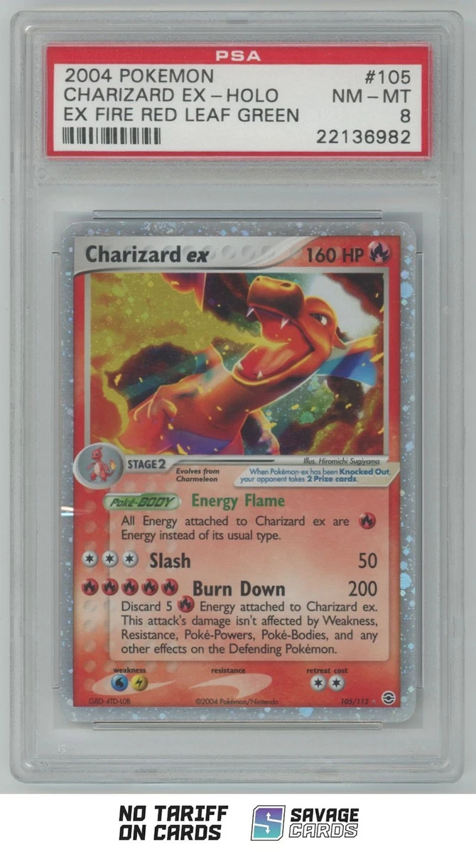 Charizard Pokémon TCG Grade 8 Nintendo Individual Collectible Card