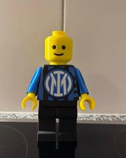 Brick man, FC Inter, Figure Stile Omino Lego, Alto 29cm, Stampa 3D