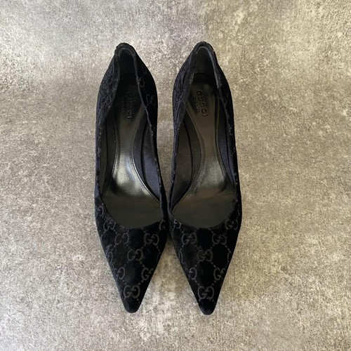 Top Zustand Gucci GG Samt High Heel Pumps, Gr. 5 - Bild 15 von 24