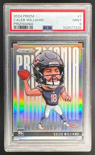 Caleb Williams 2024 Panini Prizm #1 Prizmania Rookie RC SSP PSA 9