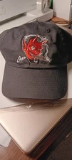 RARE Coop Red Devil Snapback Hat Black Hot -Rod Vintage NOS