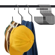 15 Pack Scarf Hangers, 8 Inch Large Purse Hanger for Closet, Non-Slip Scarf S...