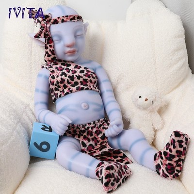 20'' Soft Silicone Reborn Avatar Baby Boy Handmade Doll Lifelike for Kids