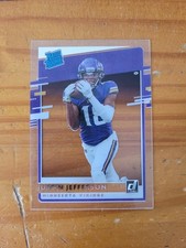 2020 Chronicles Clearly Donruss #RR-JUJ Justin Jefferson Rookie Card RC Vikings. rookie card picture