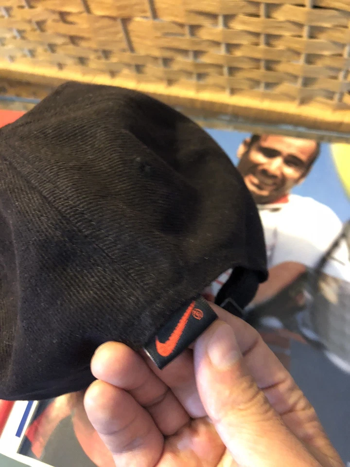 Vintage Nike Andre Agassi Cap Challenge Court Tennis Hat Black 90s RARE - Image 4 of 4